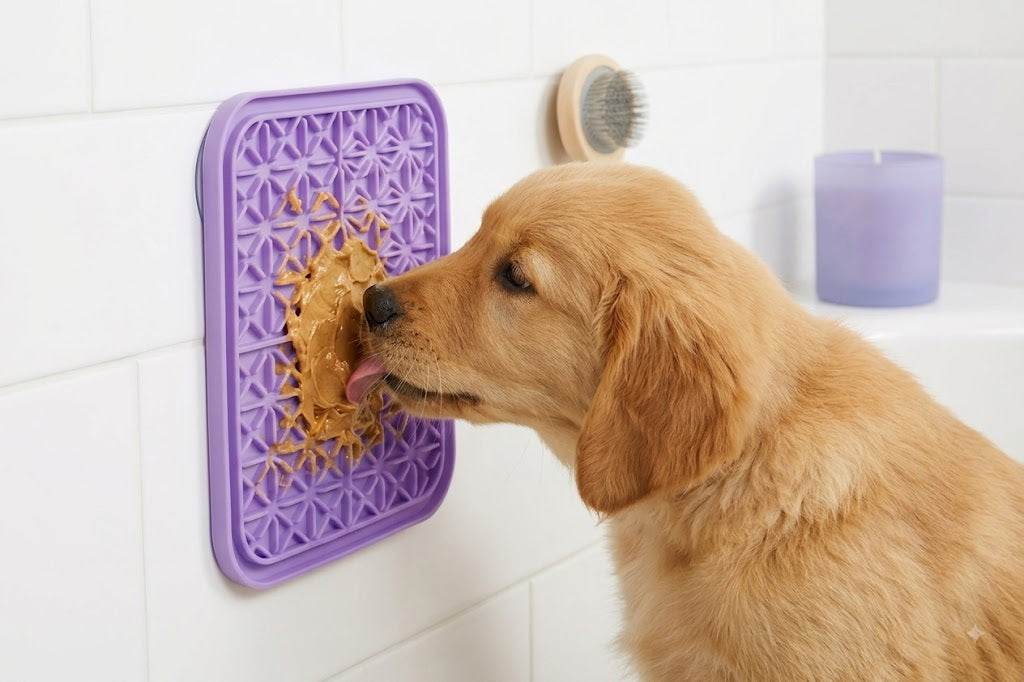 2-Pack Silicone Dog Lick Mat – Anxiety Relief & Bathing Distraction Pad